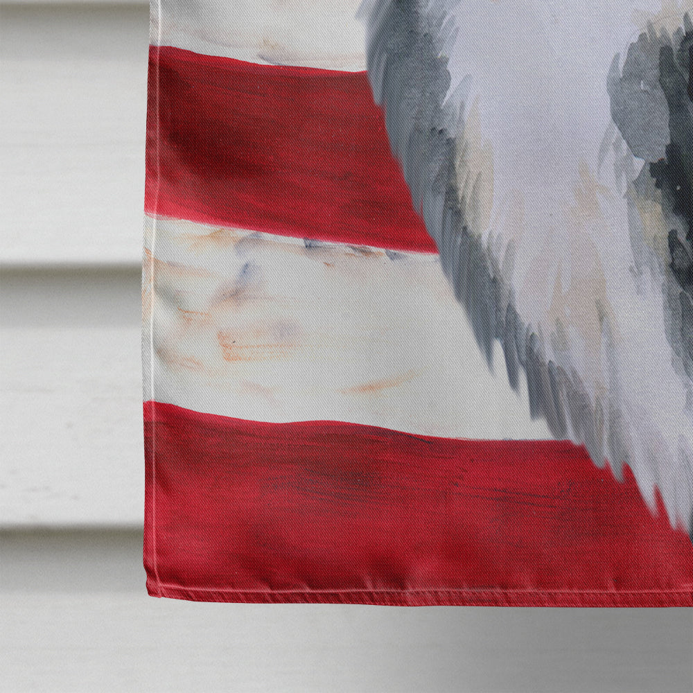 Bernese Mountain Dog Patriotic Flag Canvas House Size BB9645CHF  the-store.com.