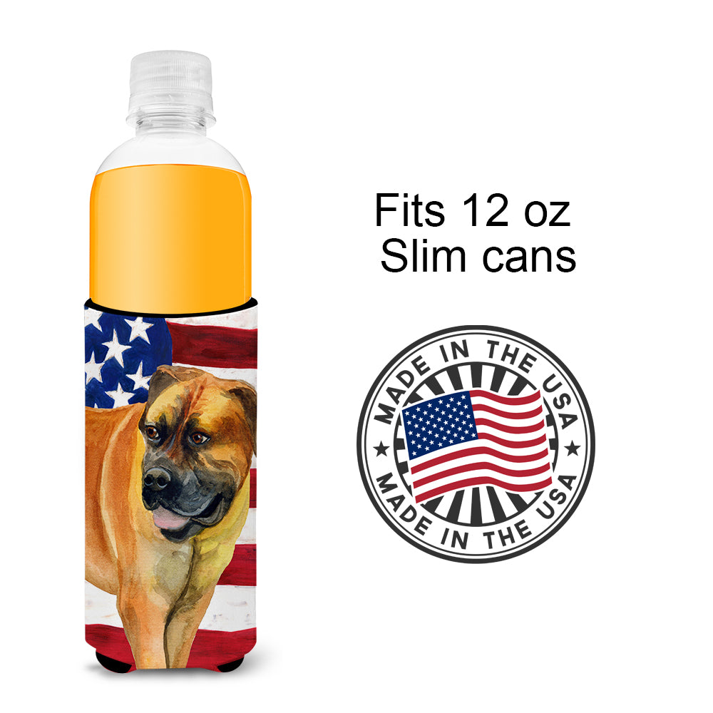 Boerboel Mastiff Patriotic  Ultra Hugger for slim cans BB9646MUK