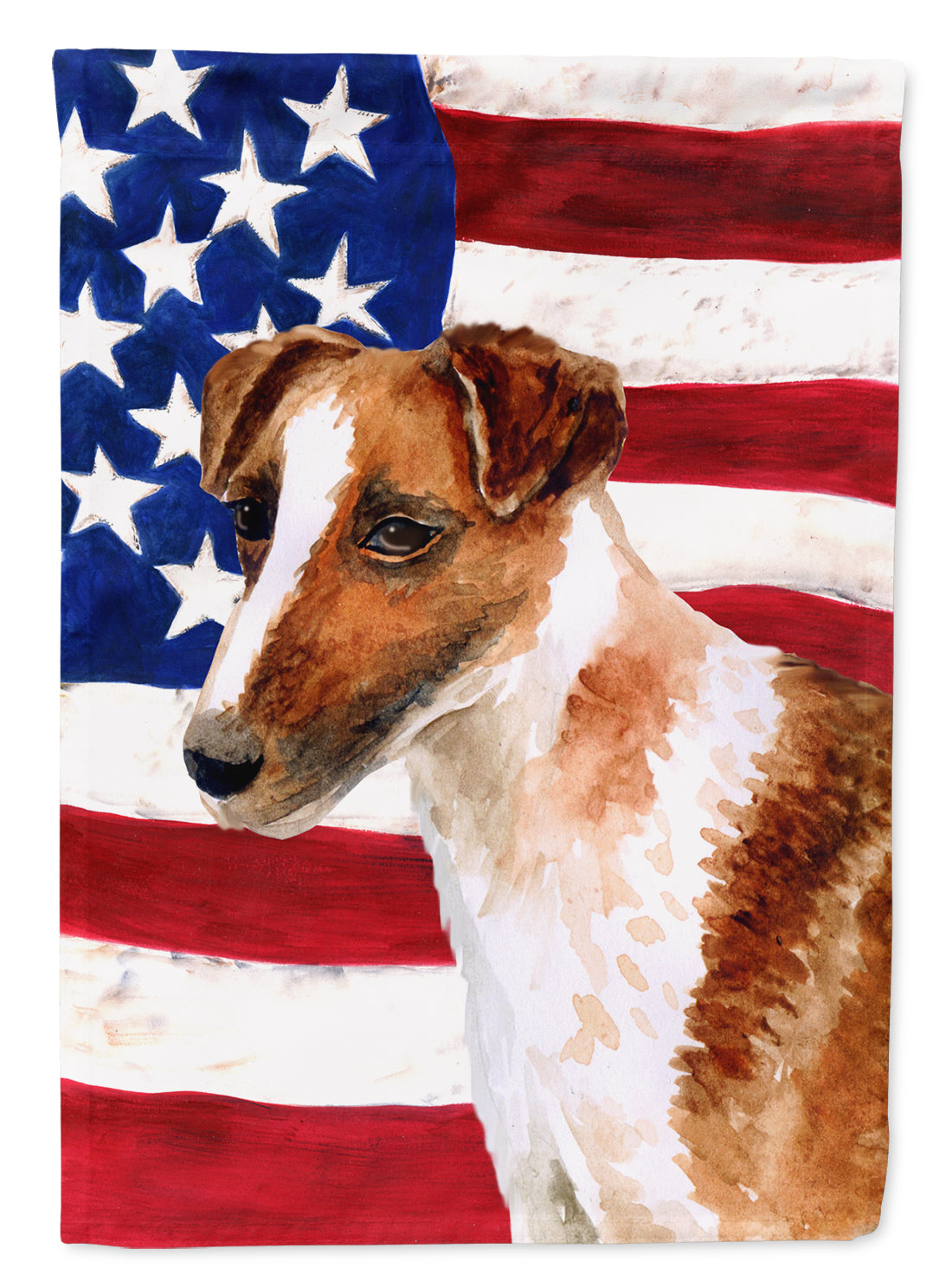 Smooth Fox Terrier Patriotic Flag Garden Size BB9647GF