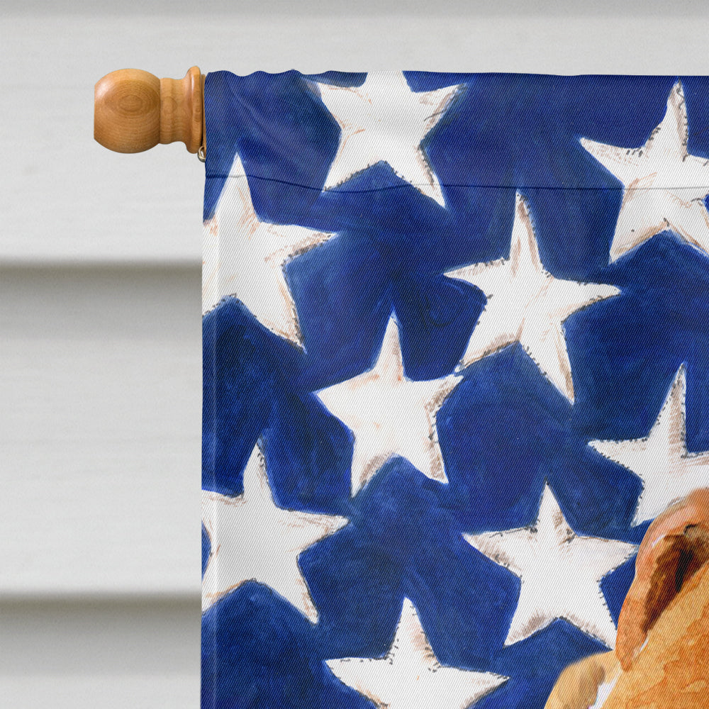 Fox Terrier Patriotic Flag Canvas House Size BB9650CHF