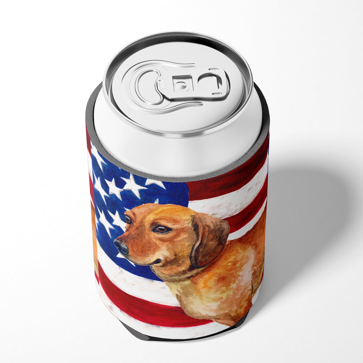 Dachshund Patriotic Can or Bottle Hugger BB9652CC  the-store.com.