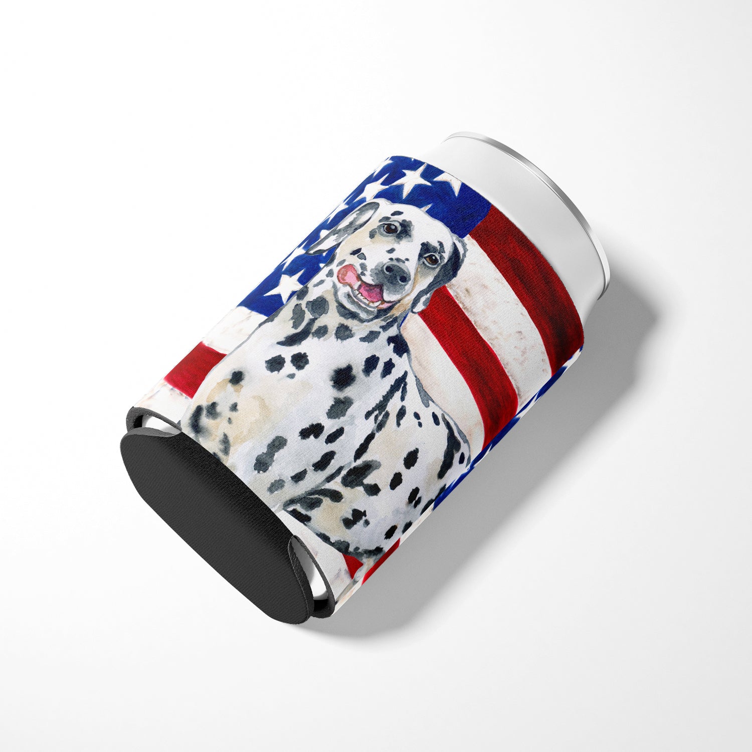 Dalmatian Patriotic Can or Bottle Hugger BB9653CC