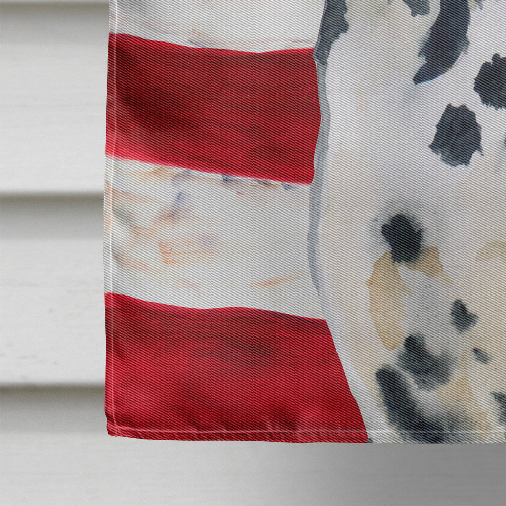 Dalmatian Patriotic Flag Canvas House Size BB9653CHF