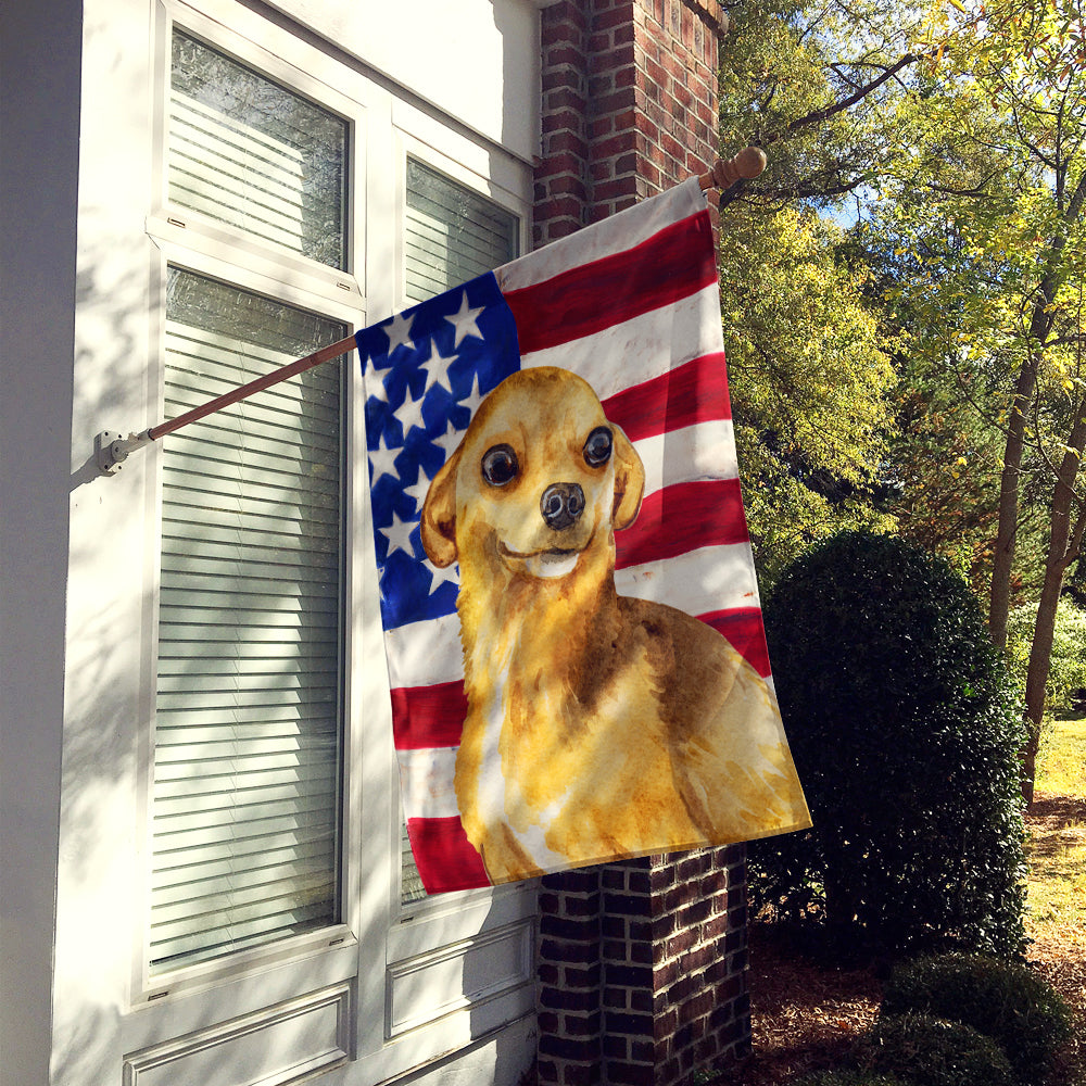 Chihuahua Patriotic Flag Canvas House Size BB9658CHF  the-store.com.