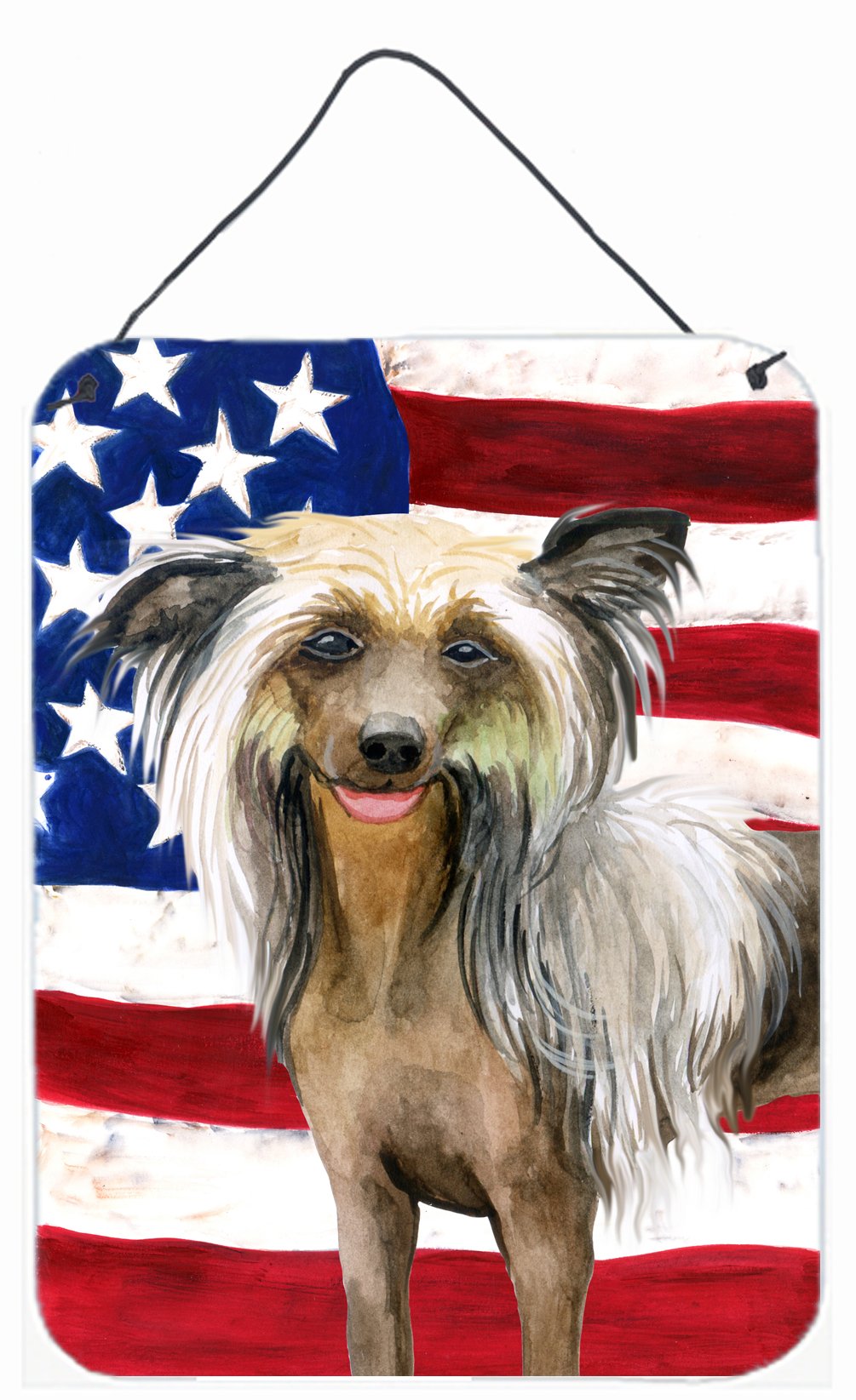 Chinese Crested Patriotic Wall or Door Hanging Prints BB9659DS1216 by Caroline&#39;s Treasures