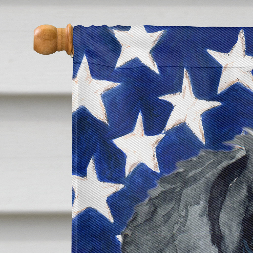 Giant Schnauzer Patriotic Flag Canvas House Size BB9660CHF  the-store.com.