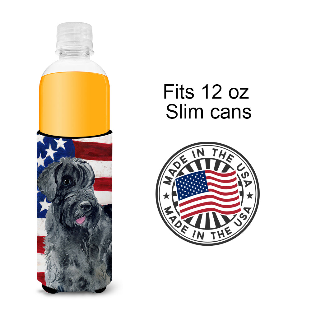Giant Schnauzer Patriotic  Ultra Hugger for slim cans BB9660MUK  the-store.com.