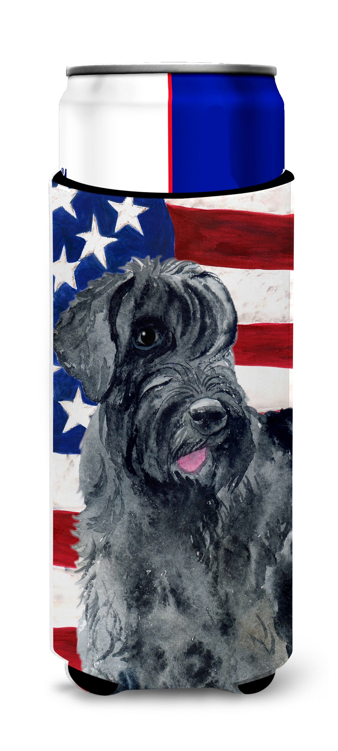 Giant Schnauzer Patriotic  Ultra Hugger for slim cans BB9660MUK  the-store.com.