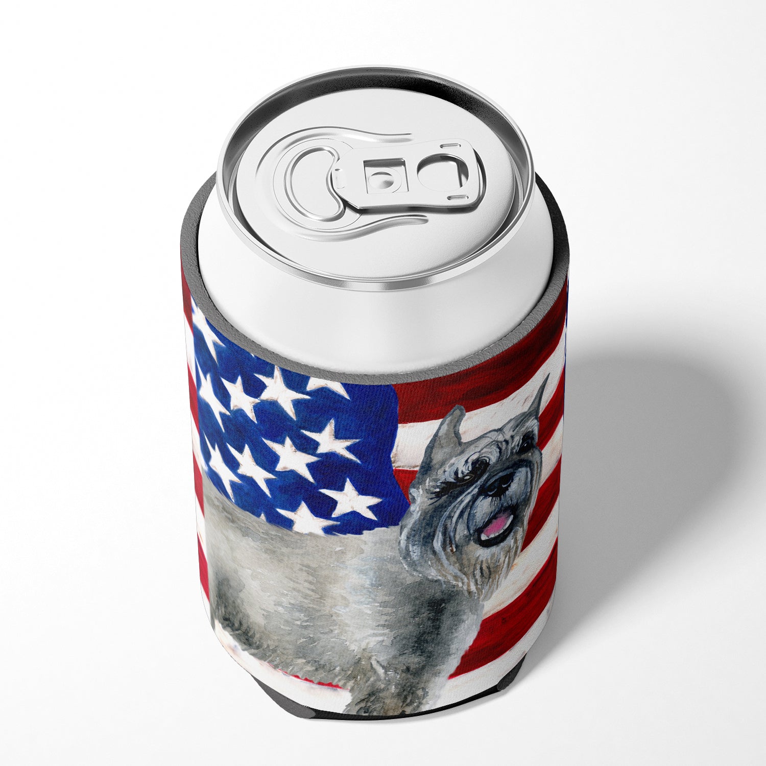 Schnauzer Patriotic Can or Bottle Hugger BB9662CC  the-store.com.