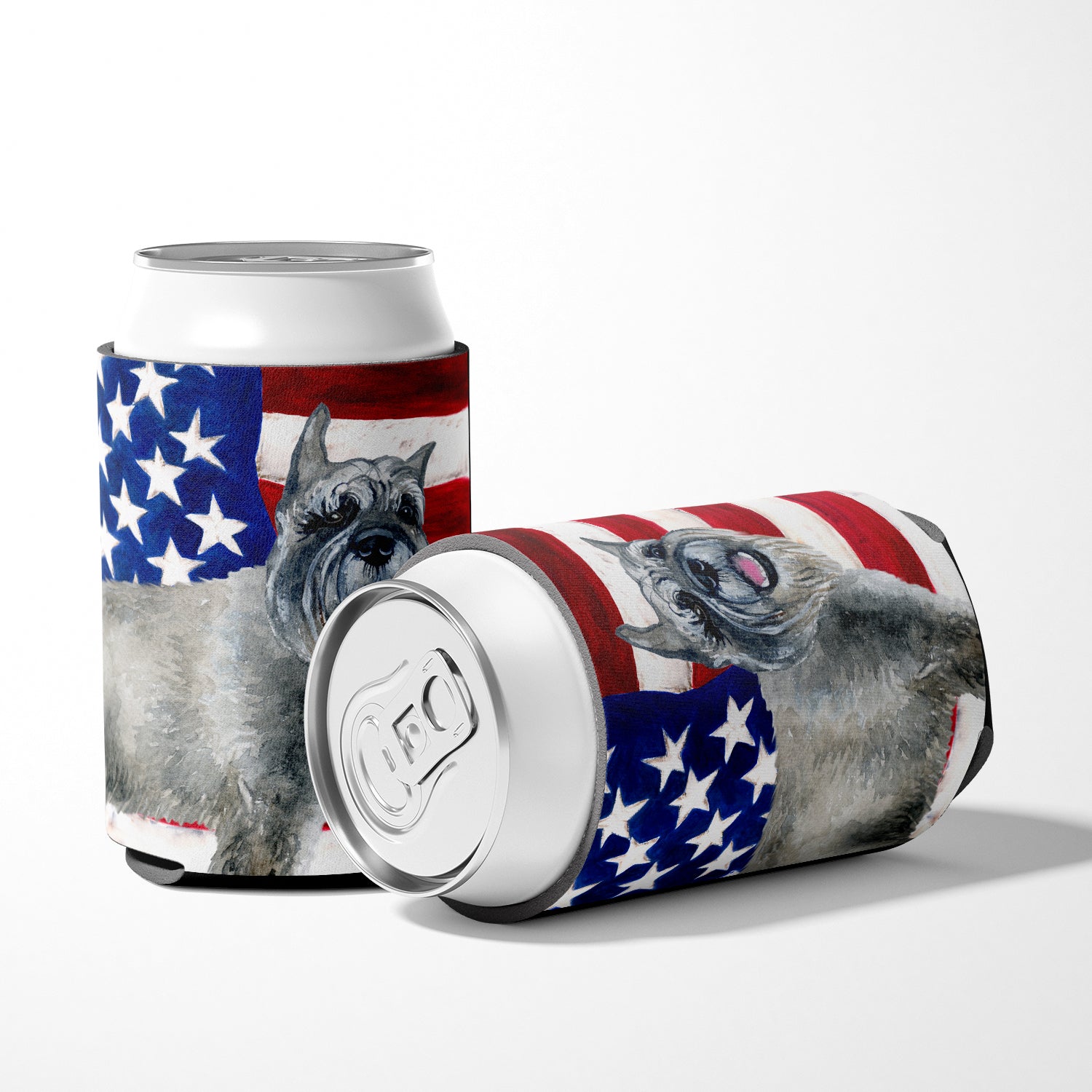 Schnauzer Patriotic Can or Bottle Hugger BB9662CC  the-store.com.