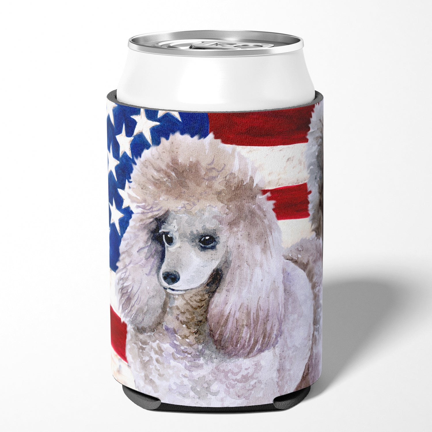 Poodle Patriotic Can or Bottle Hugger BB9665CC  the-store.com.
