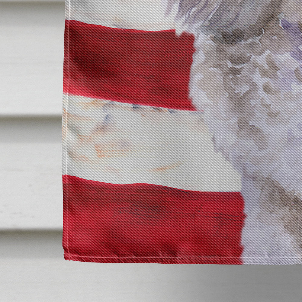 Poodle Patriotic Flag Canvas House Size BB9665CHF  the-store.com.