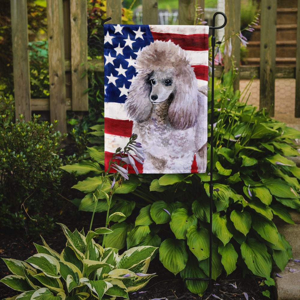 Poodle Patriotic Flag Garden Size BB9665GF