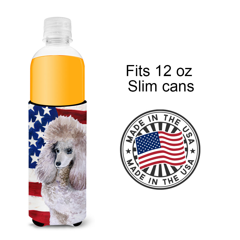 Poodle Patriotic  Ultra Hugger for slim cans BB9665MUK