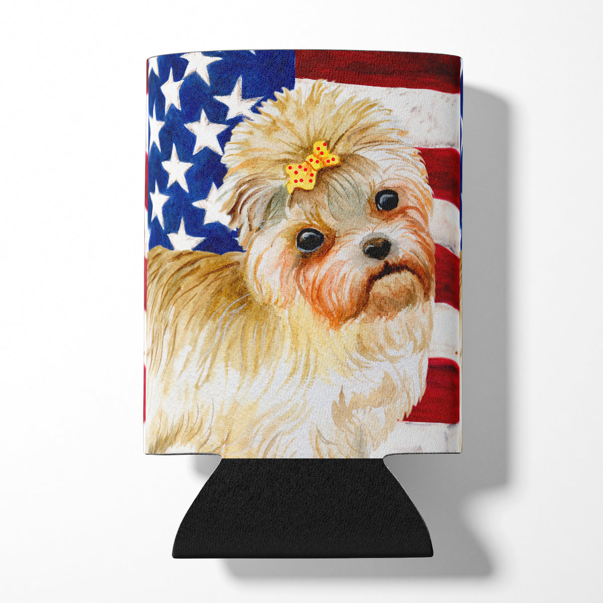 Morkie Patriotic Can or Bottle Hugger BB9668CC  the-store.com.