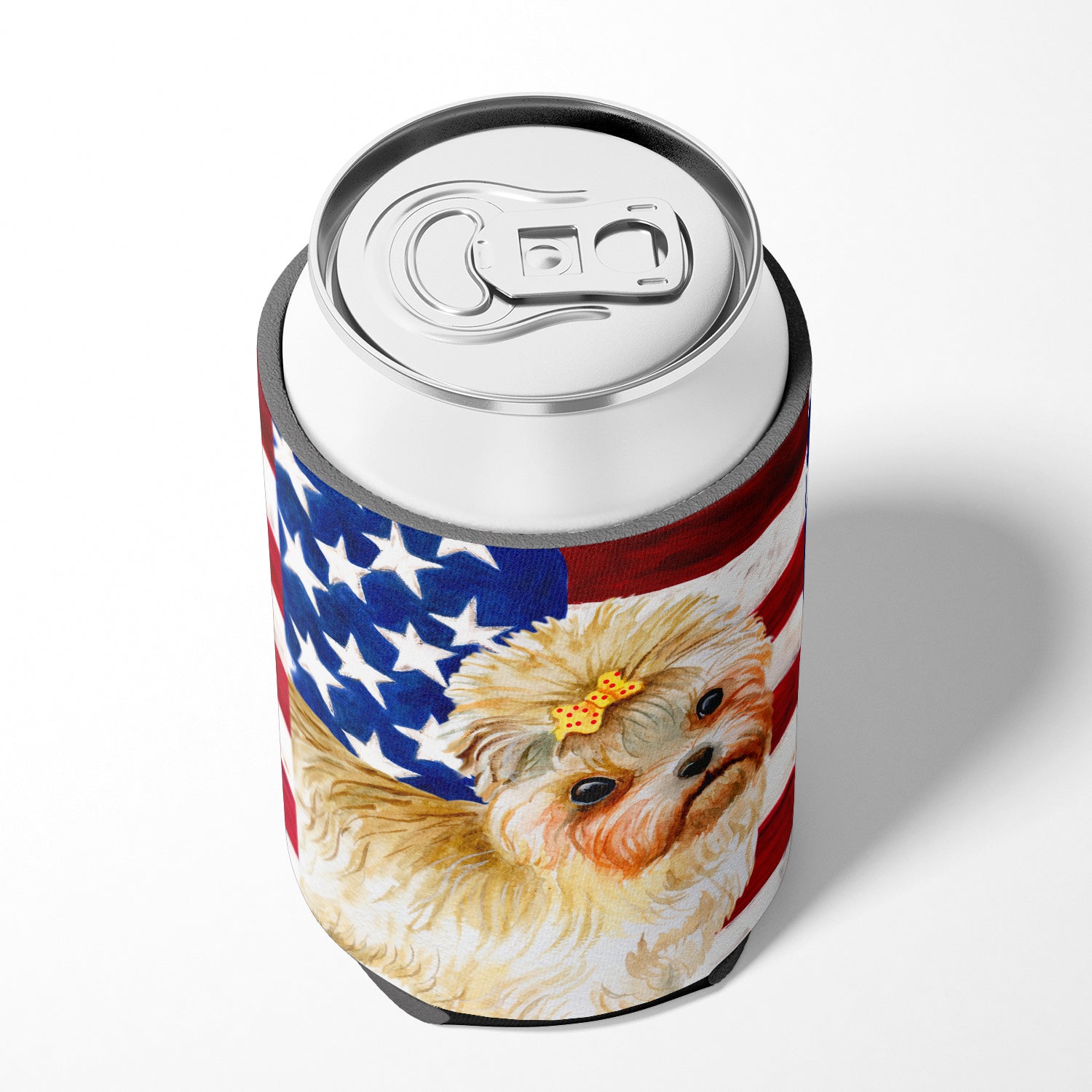 Morkie Patriotic Can or Bottle Hugger BB9668CC  the-store.com.