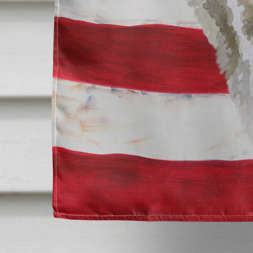American Akita Patriotic Flag Canvas House Size BB9669CHF