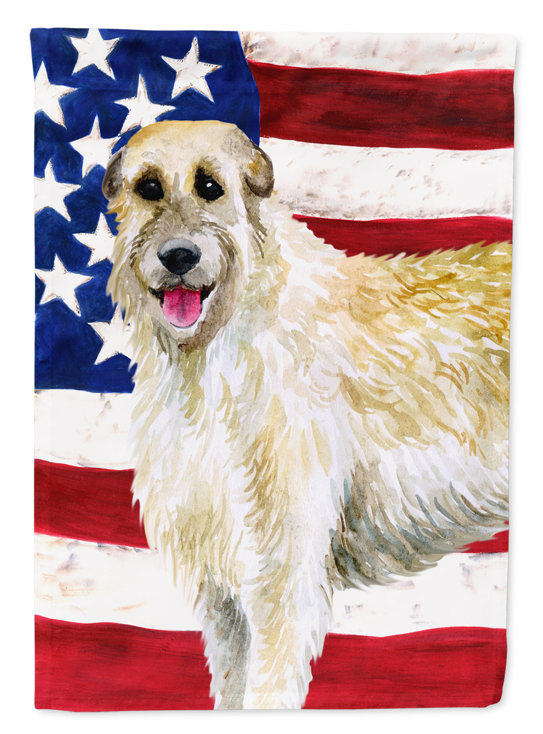Drapeau patriotique Irish Wolfhound en toile Taille maison BB9670CHF
