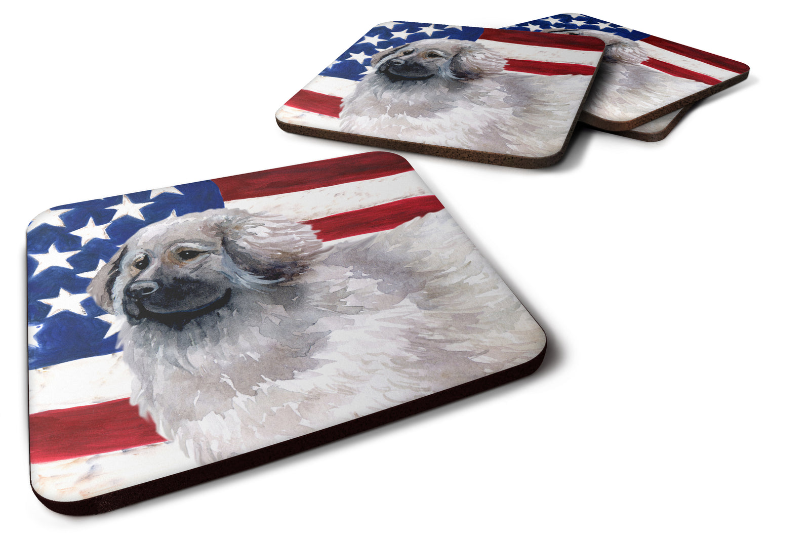 Moscow Watchdog Patriotic Foam Coaster Set of 4 BB9673FC - the-store.com