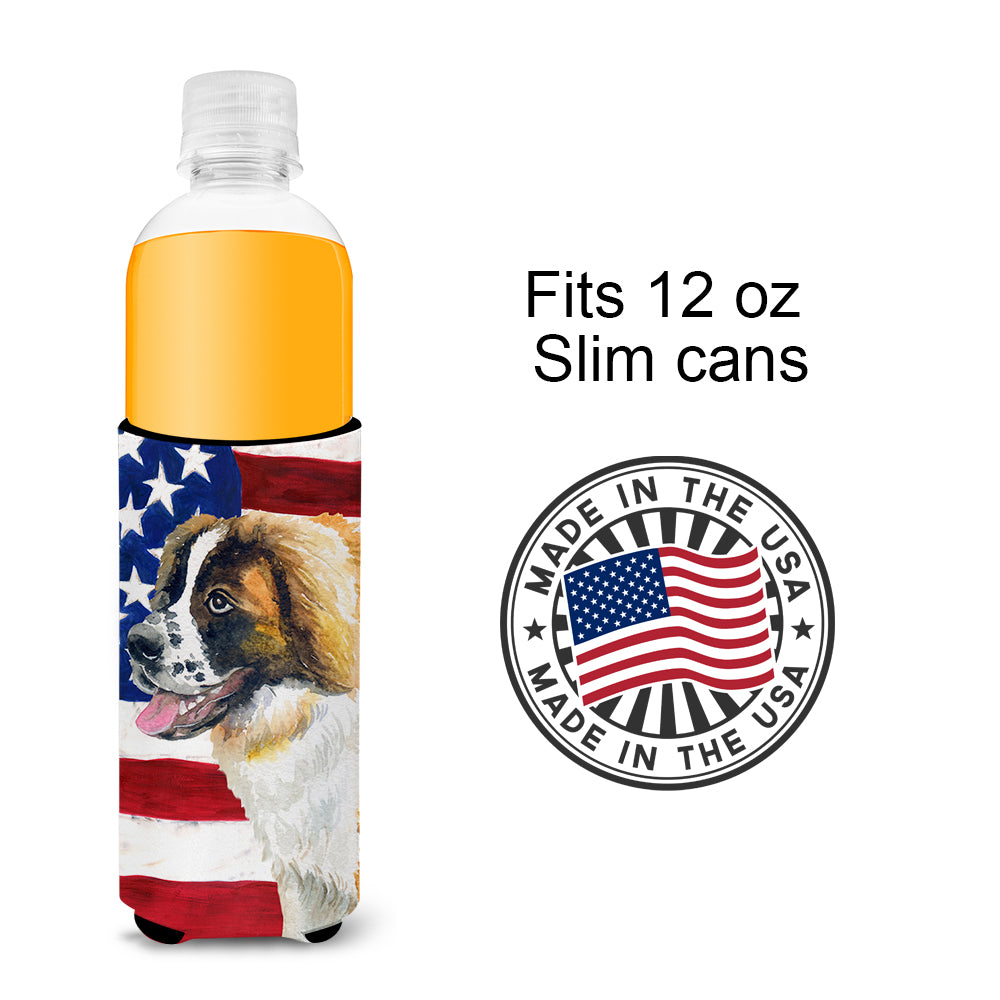 Saint Bernard Patriotic  Ultra Hugger for slim cans BB9679MUK  the-store.com.