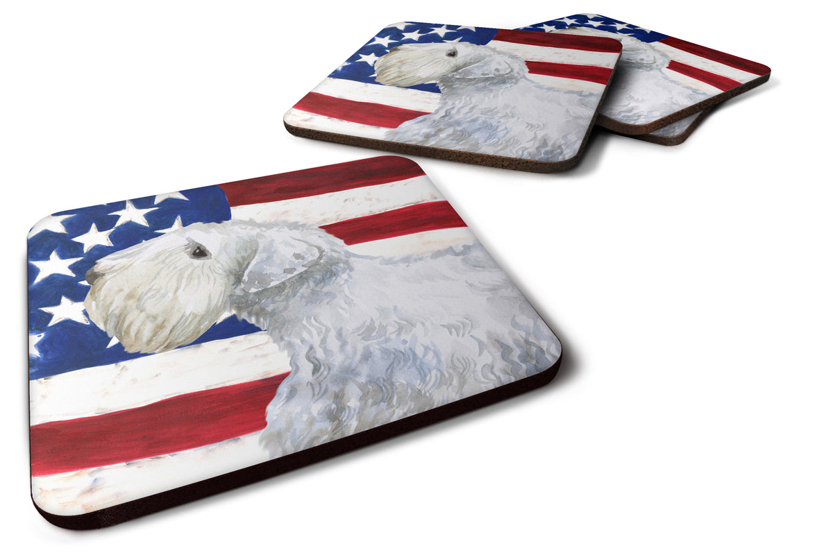 Set of 4 Sealyham Terrier Patriotic Foam Coasters Set of 4 - the-store.com