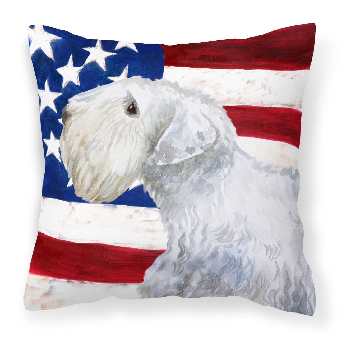 Sealyham Terrier Patriotic Fabric Decorative Pillow BB9684PW1818 by Caroline&#39;s Treasures