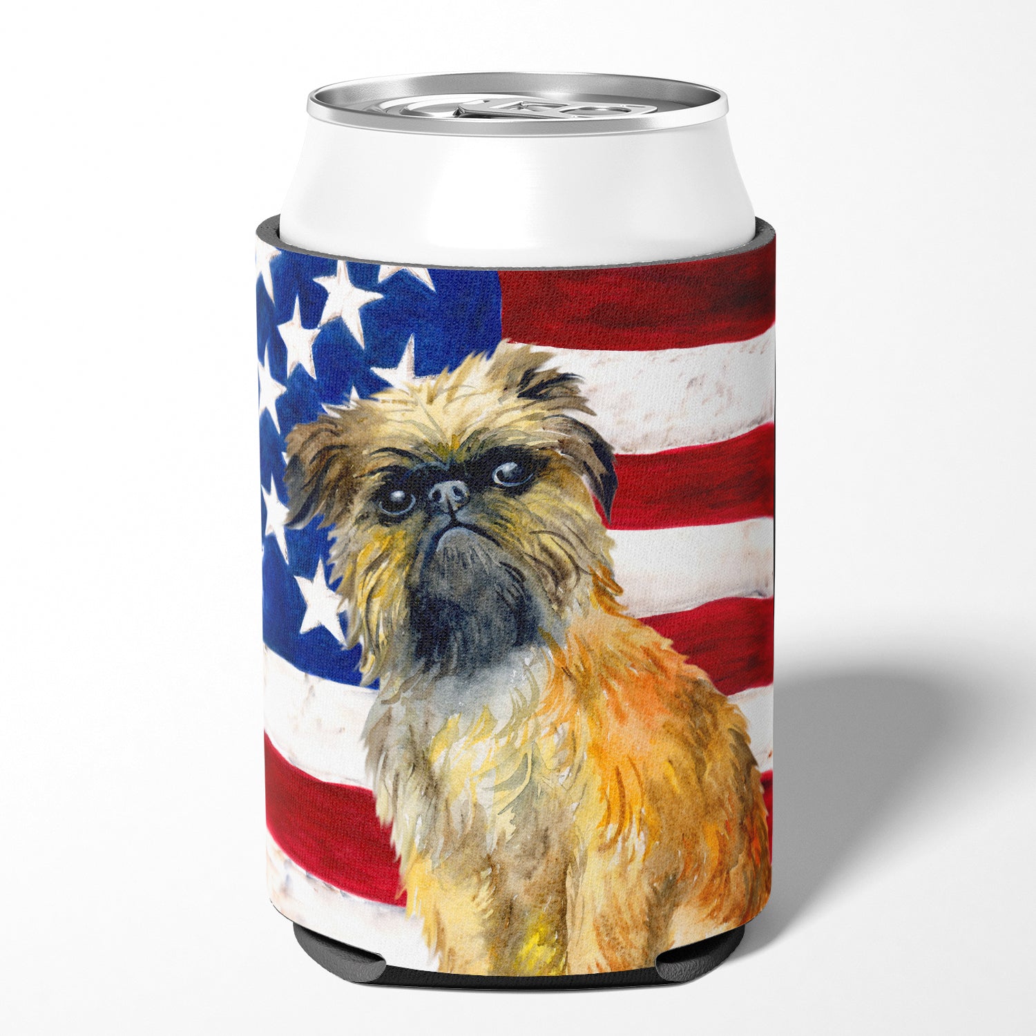 Brussels Griffon Patriotic Can or Bottle Hugger BB9687CC  the-store.com.