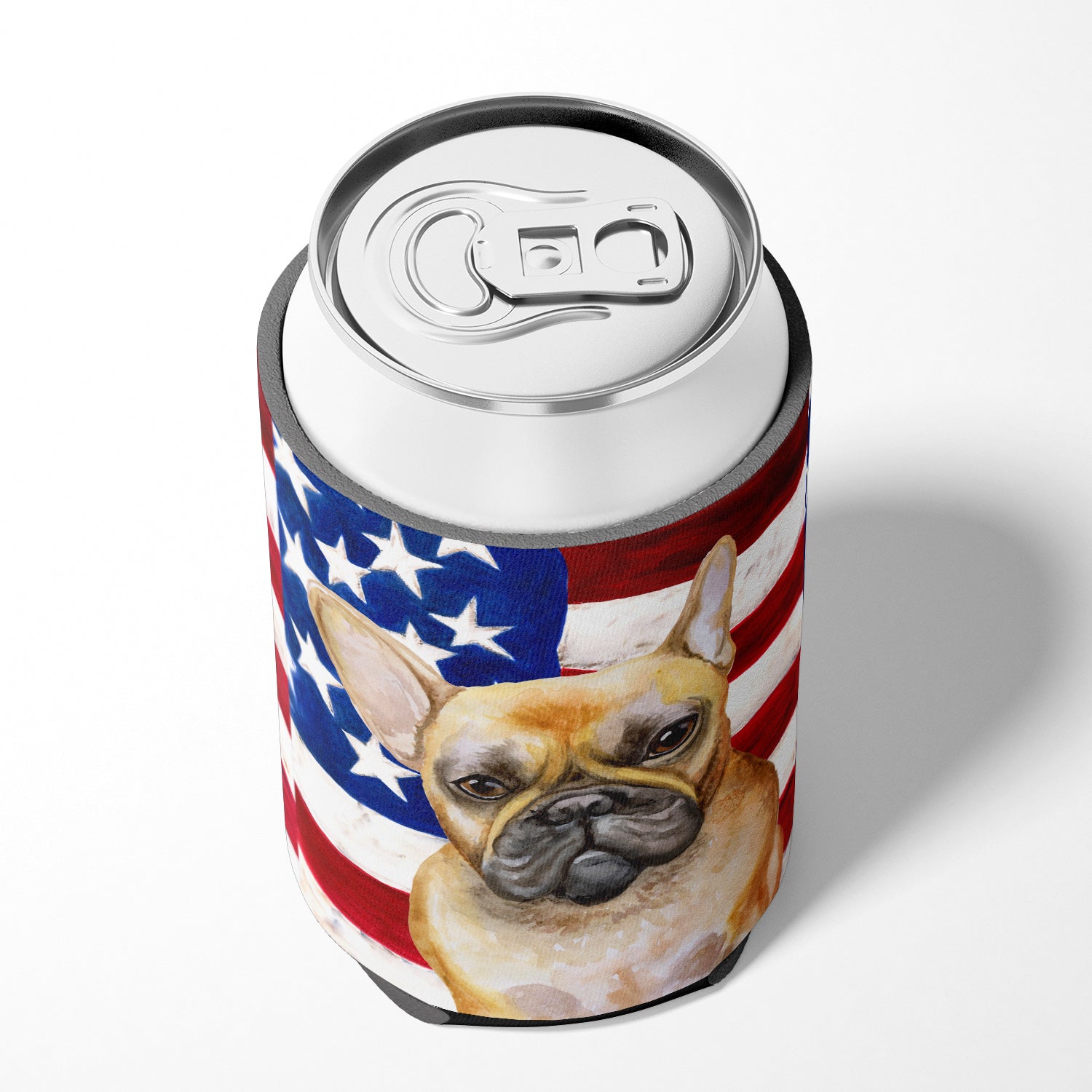 French Bulldog Patriotic Can or Bottle Hugger BB9688CC  the-store.com.
