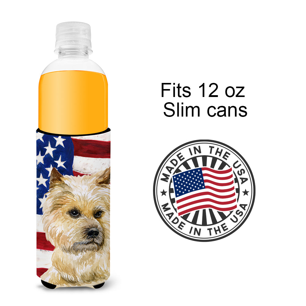 Cairn Terrier Patriotic Michelob Ultra Hugger pour canettes minces BB9690MUK