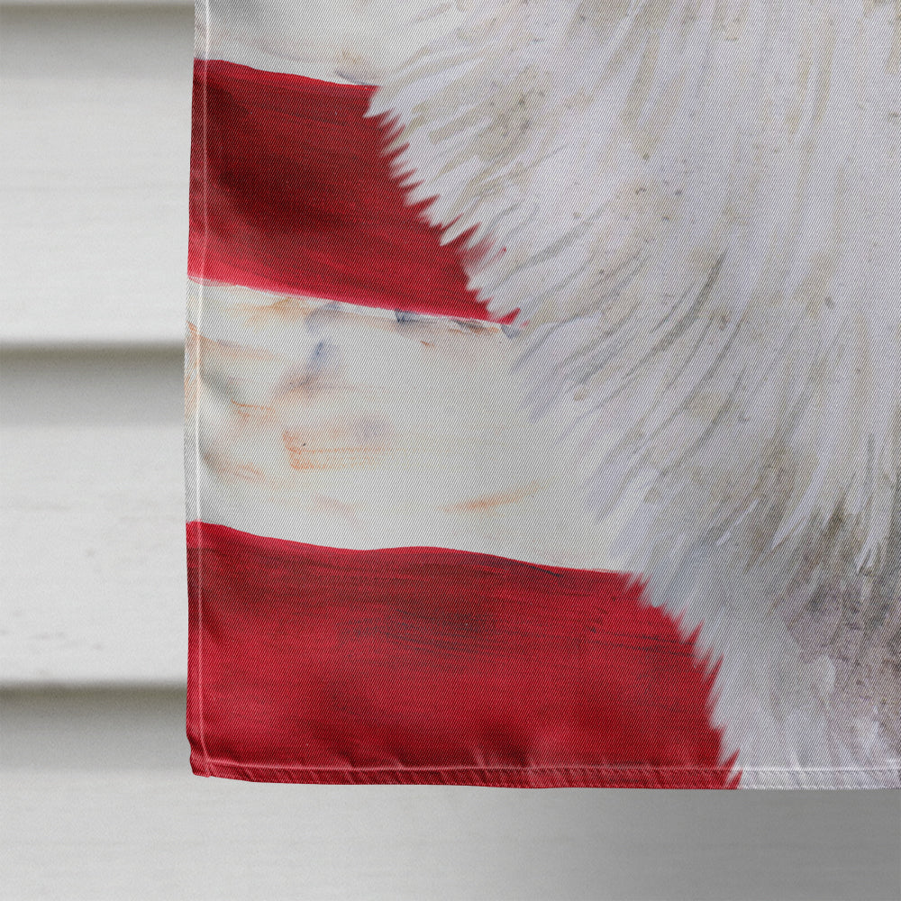 Samoyed Patriotic Flag Canvas House Size BB9691CHF