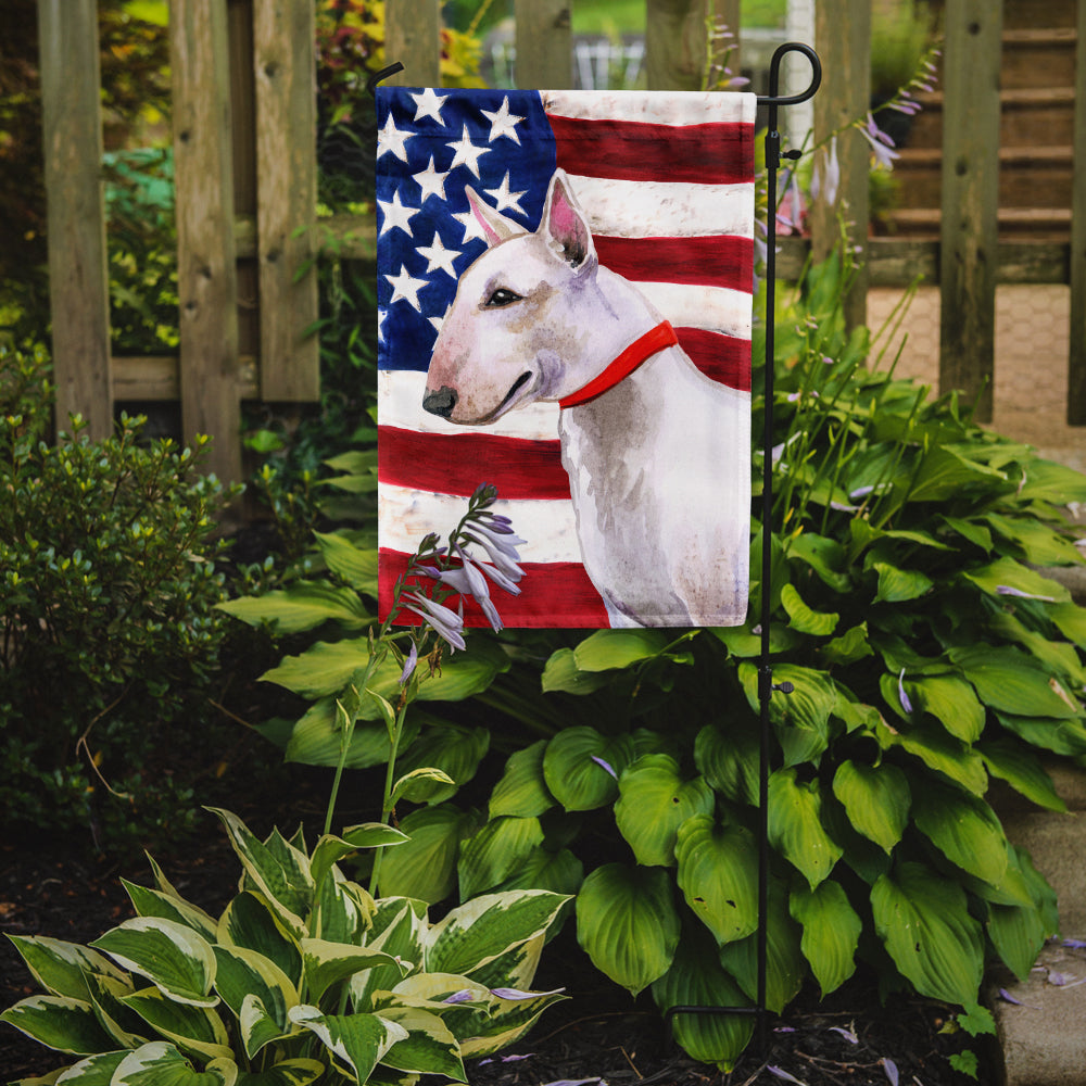 Bull Terrier Patriotic Flag Garden Size BB9693GF
