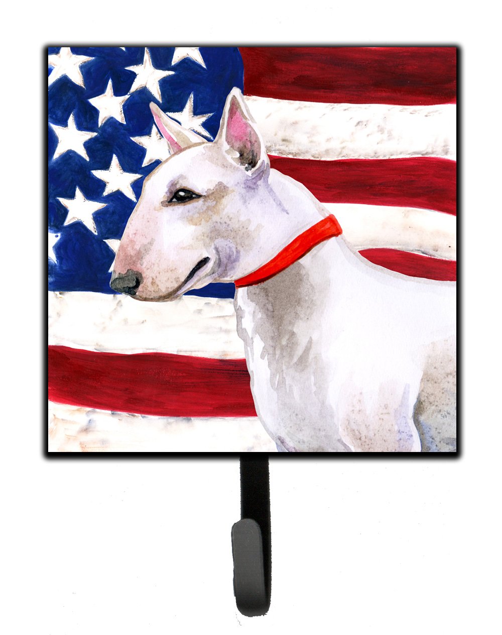 Bull Terrier Patriotic Leash or Key Holder BB9693SH4 by Caroline&#39;s Treasures