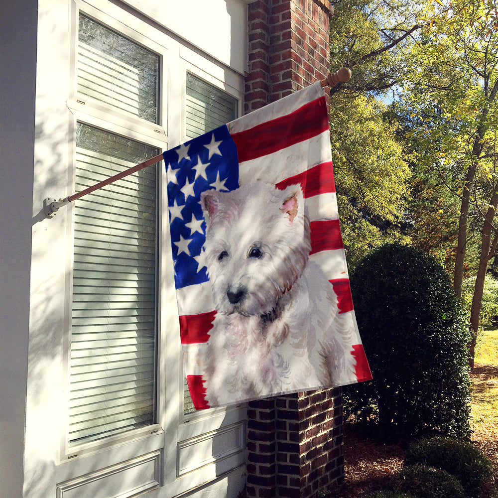 Westie Patriotic Flag Canvas House Size BB9701CHF  the-store.com.