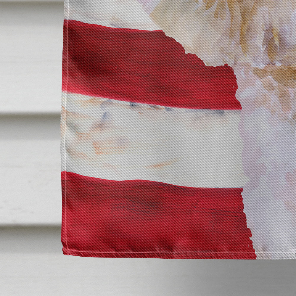 Bichon Frise #2 Patriotic Flag Canvas House Size BB9705CHF