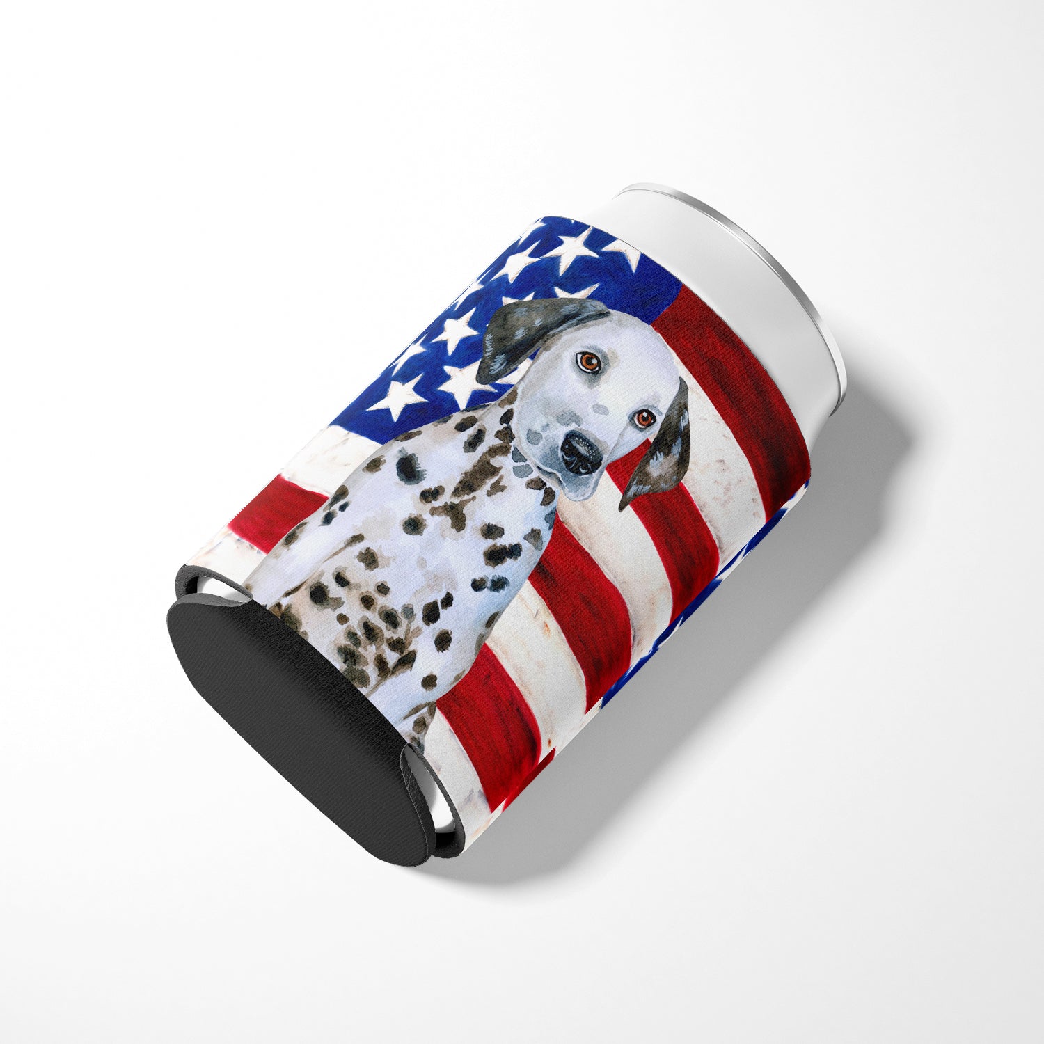 Dalmatian Puppy Patriotic Can or Bottle Hugger BB9708CC  the-store.com.