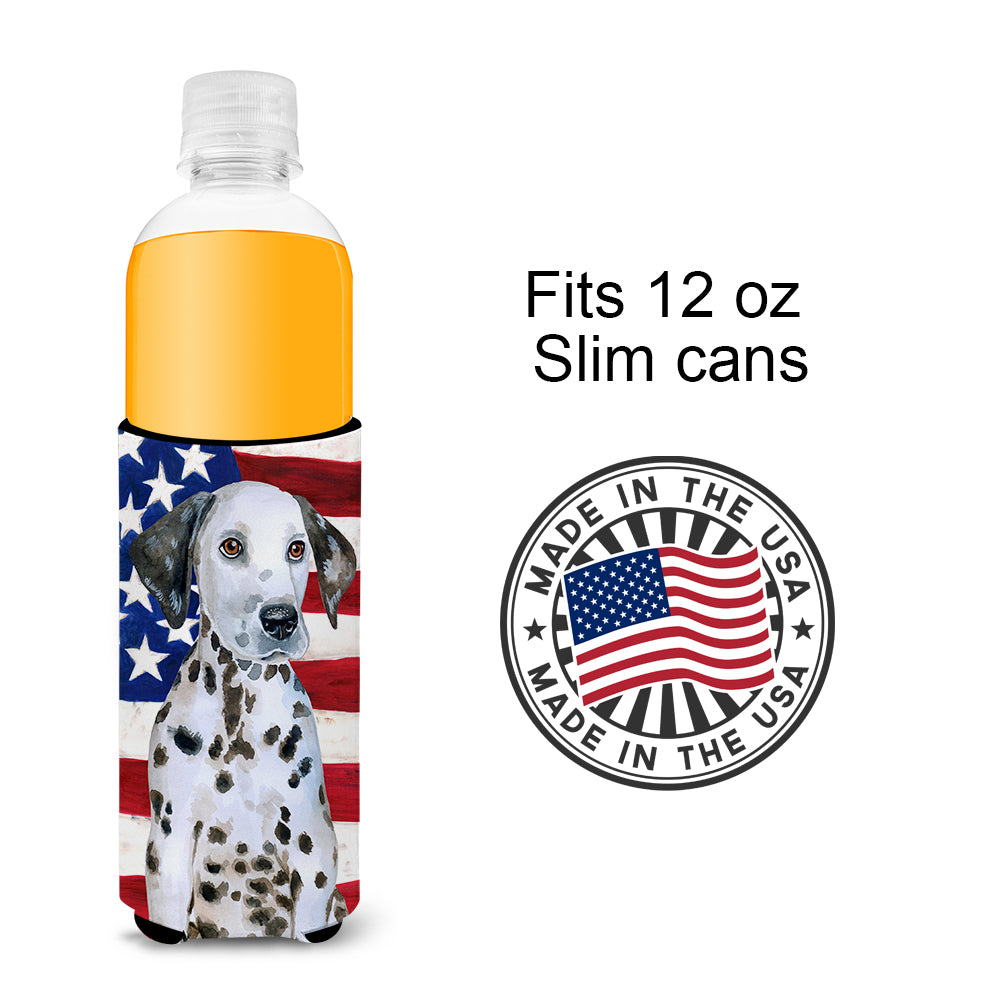 Dalmatian Puppy Patriotic  Ultra Hugger for slim cans BB9708MUK