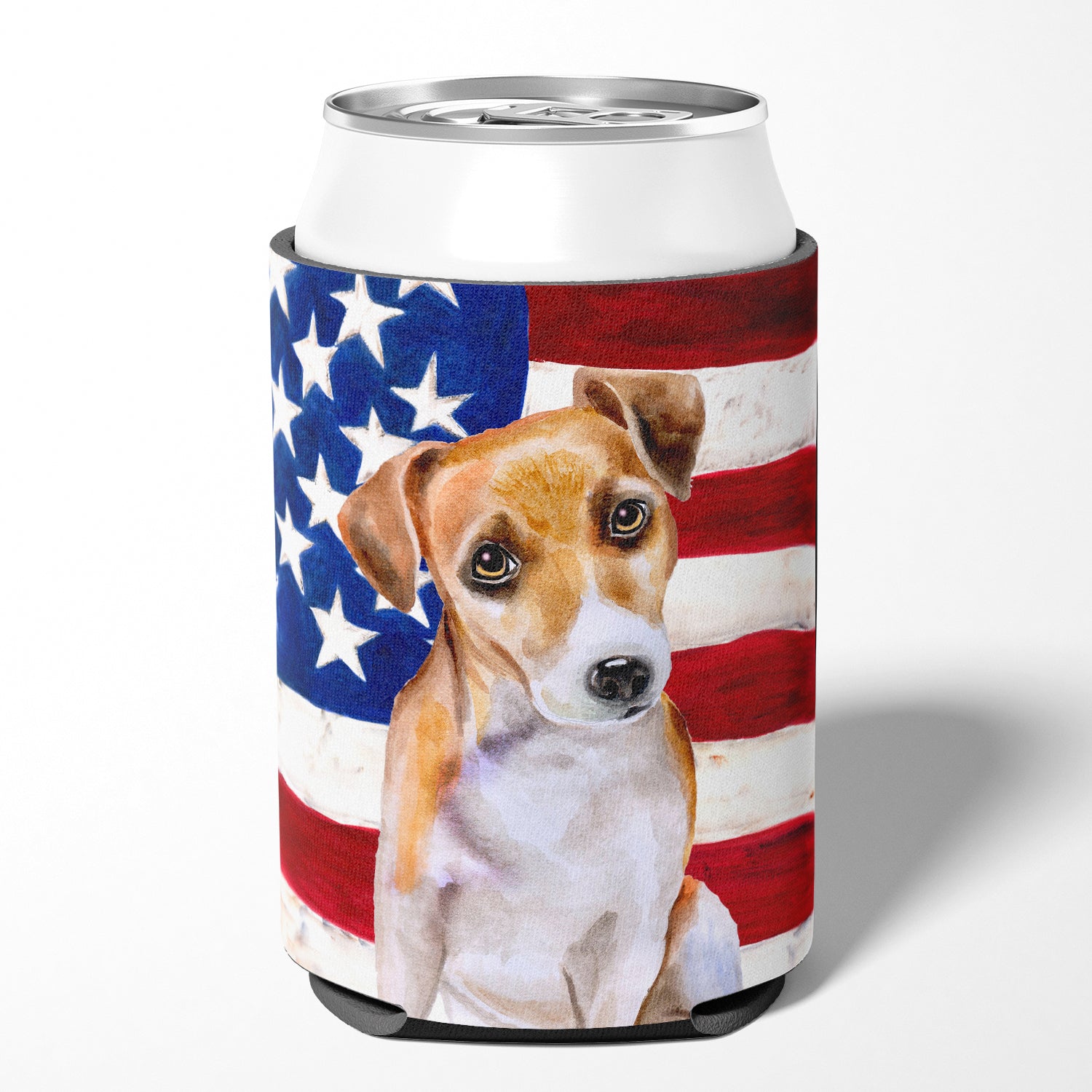 Jack Russell Terrier #2 Patriotic Can or Bottle Hugger BB9713CC