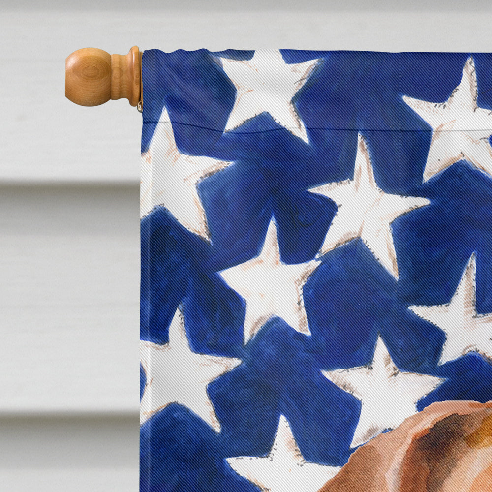 Jack Russell Terrier #2 Patriotic Flag Canvas House Size BB9713CHF