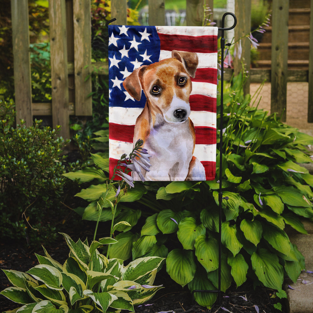 Jack Russell Terrier #2 Patriotic Flag Garden Size BB9713GF  the-store.com.