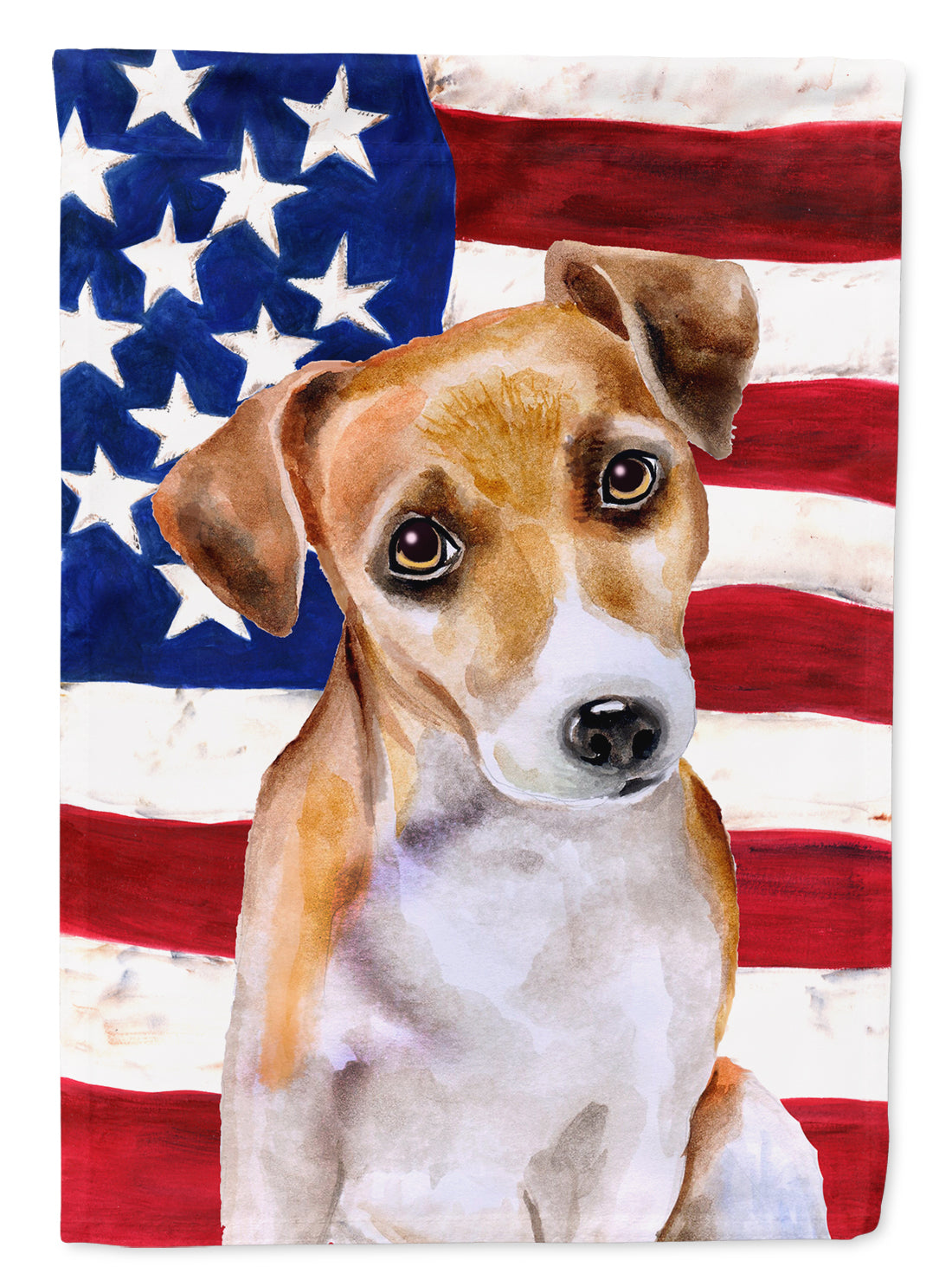 Jack Russell Terrier #2 Patriotic Flag Garden Size BB9713GF  the-store.com.