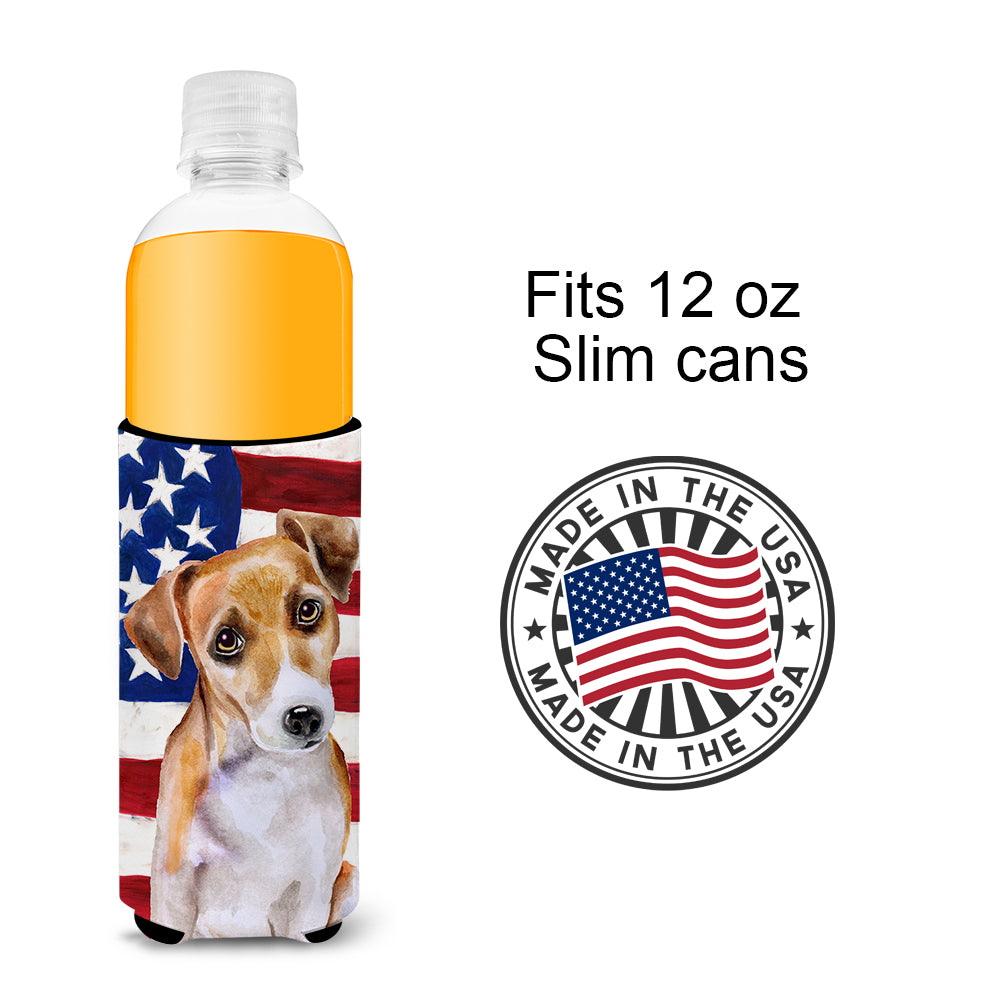 Jack Russell Terrier #2 Patriotic Michelob Ultra Hugger pour canettes minces BB9713MUK