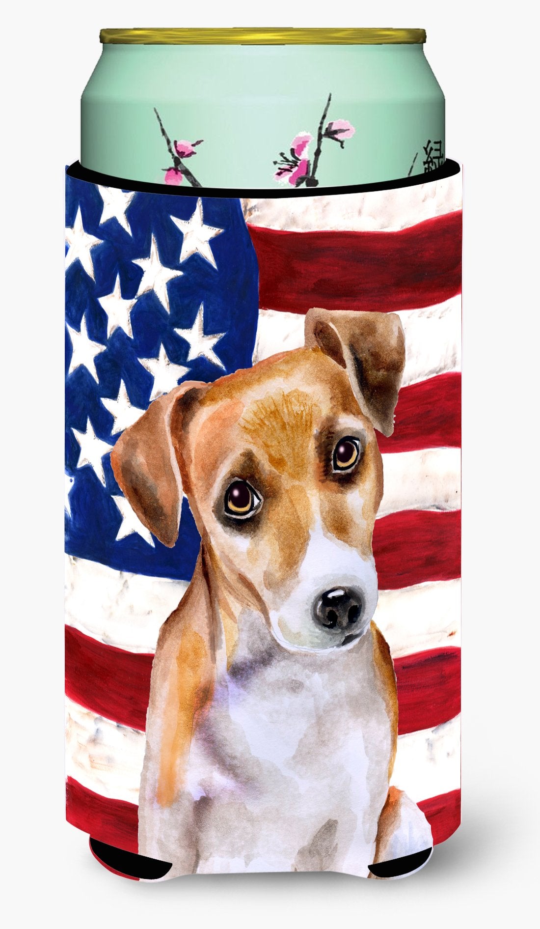 Jack Russell Terrier #2 Patriotic Tall Boy Beverage Insulator Hugger BB9713TBC by Caroline&#39;s Treasures