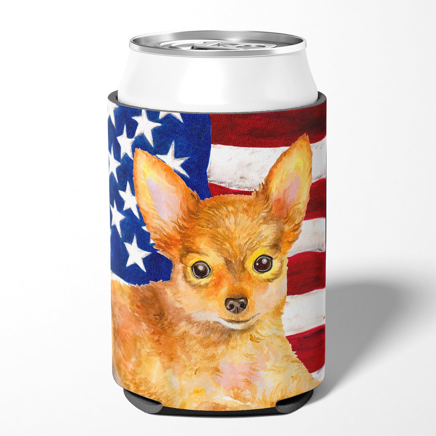 Toy Terrier Patriotic Can or Bottle Hugger BB9722CC  the-store.com.