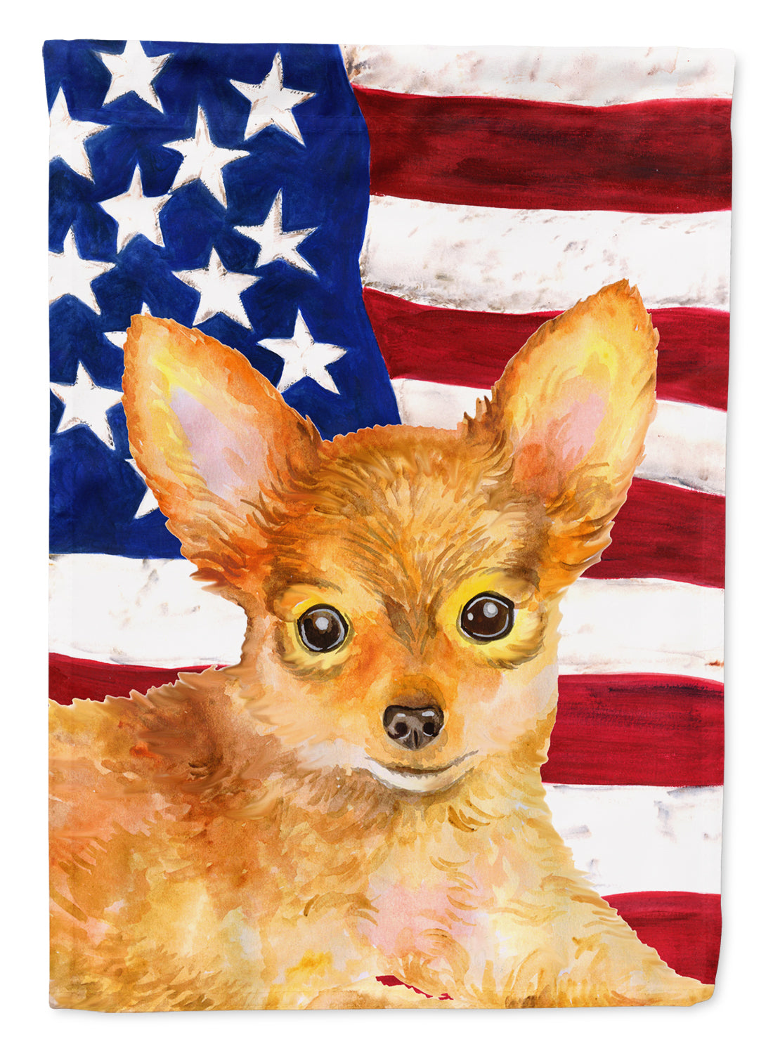 Toy Terrier Patriotic Flag Canvas House Size BB9722CHF  the-store.com.