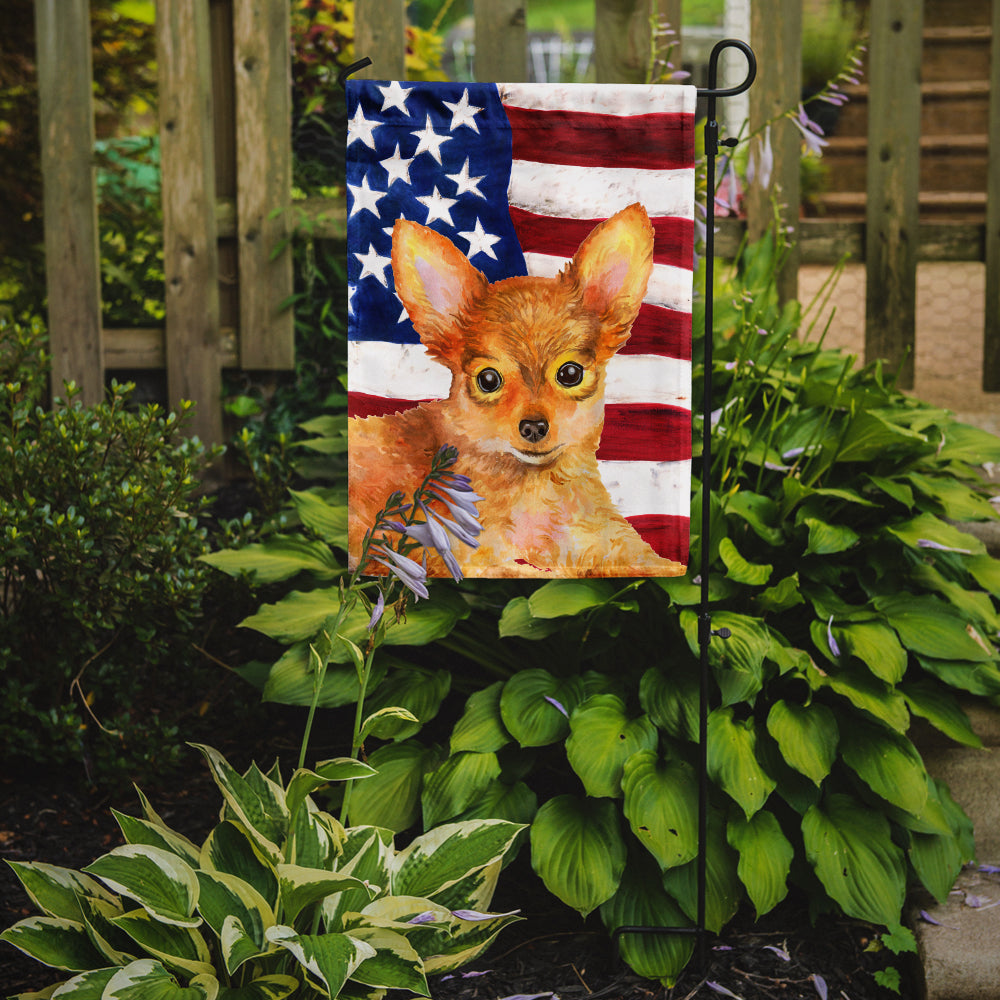 Toy Terrier Patriotic Flag Garden Size BB9722GF
