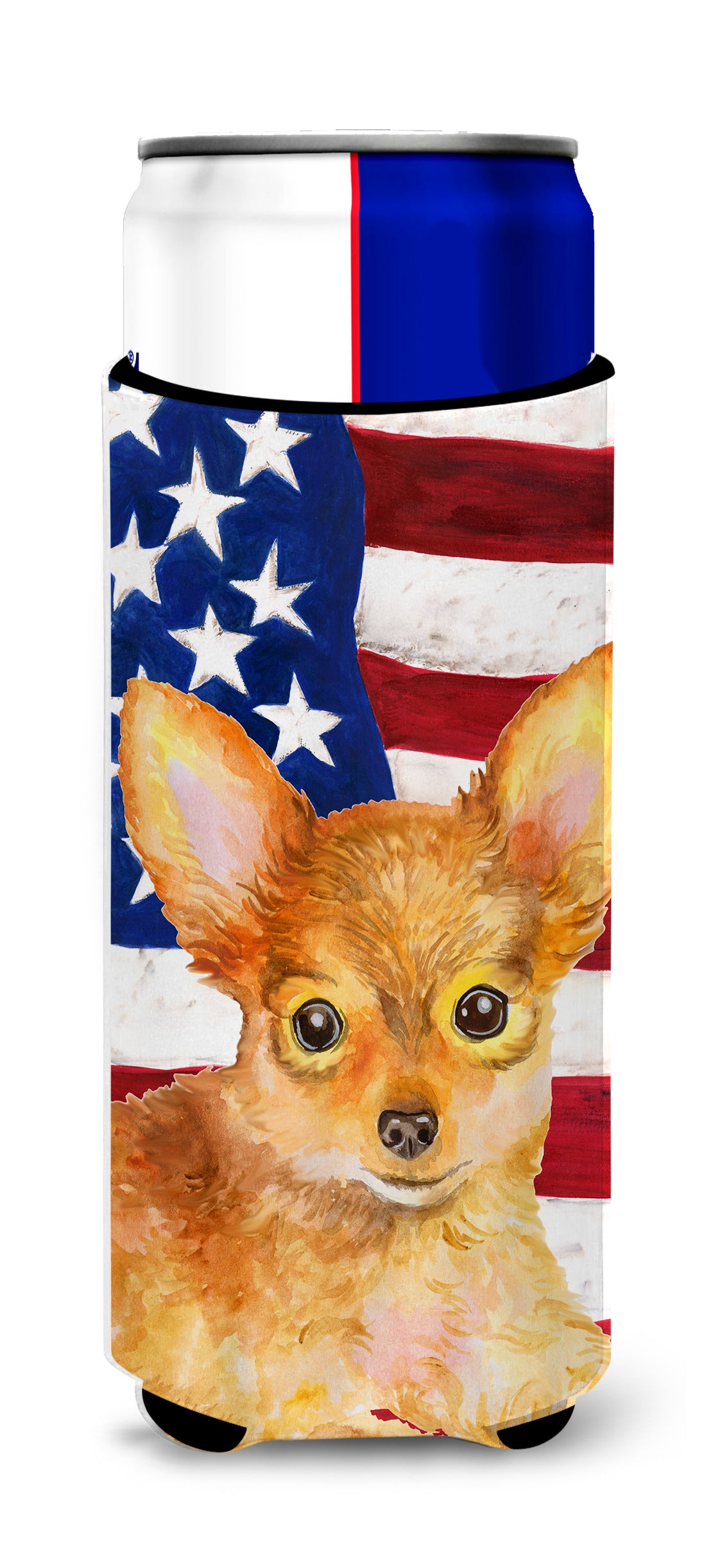 Toy Terrier Patriotic  Ultra Hugger for slim cans BB9722MUK