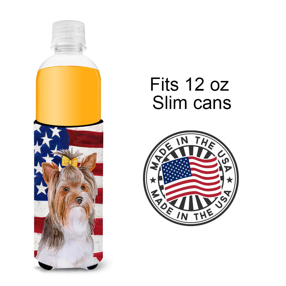 Yorkshire Terrier #2 Patriotic  Ultra Hugger for slim cans BB9723MUK  the-store.com.