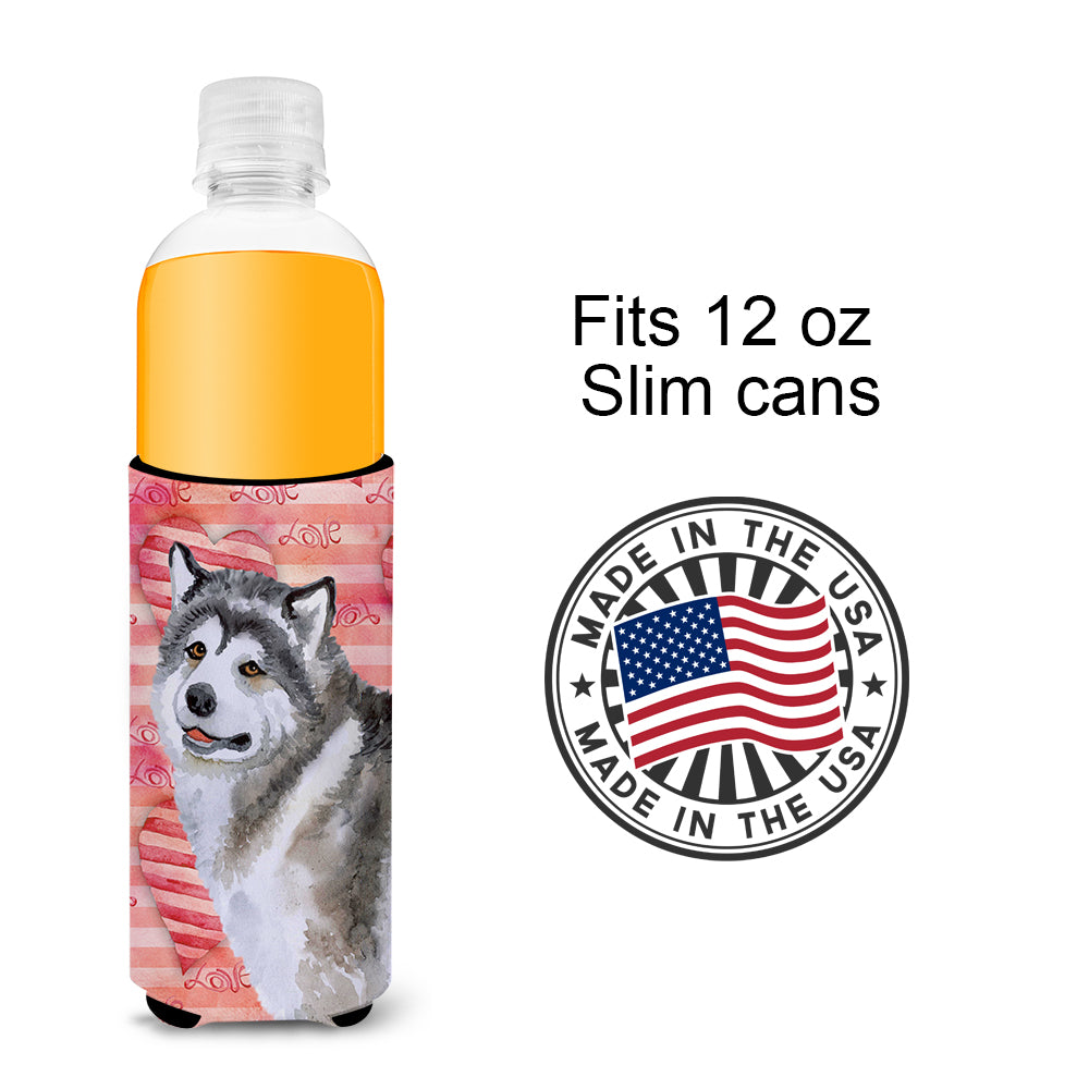 Alaskan Malamute Love  Ultra Hugger for slim cans BB9725MUK  the-store.com.