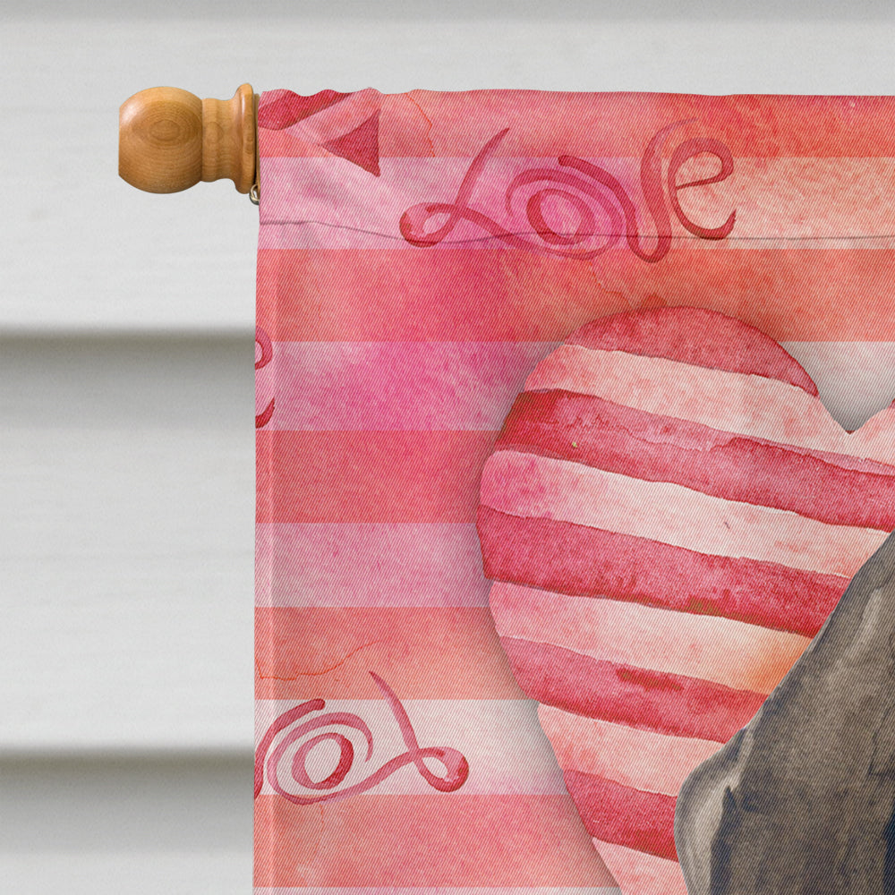 German Shorthaired Pointer Love Flag Canvas House Size BB9728CHF  the-store.com.