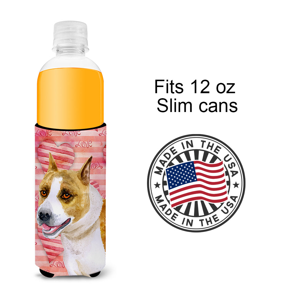 American Staffordshire Love  Ultra Hugger for slim cans BB9731MUK  the-store.com.